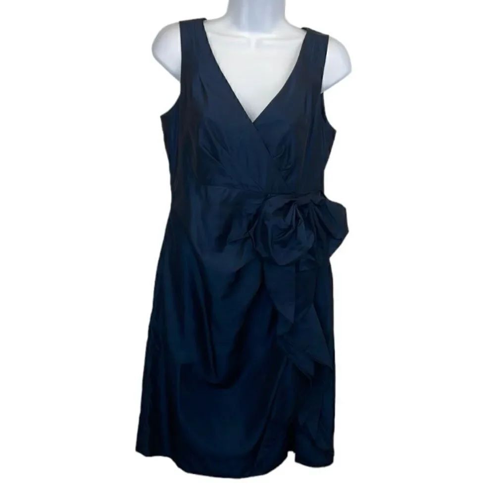 Tahari Arthur S. Levine Cocktail Formal Dress Navy size 4